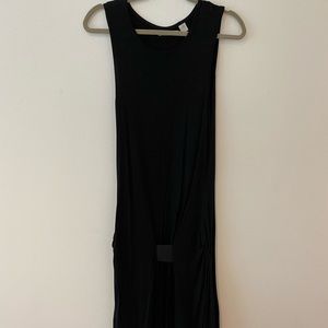 “Adidas Silver” Black sleeveless dress